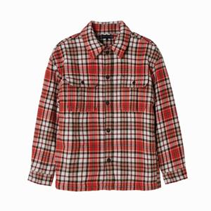 타미힐피거 키즈 T42F7HSH610BT1 플리스 라이닝 체크 오버 셔츠