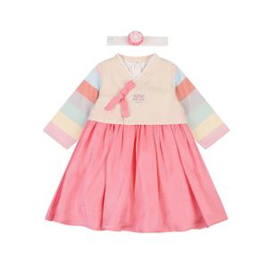 [아가방]색동한복원피스세트(밴드)(PINK) 01S024051