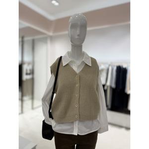 [숲]V넥 오픈단추 니트베스트  SBAVK31A