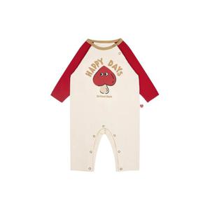 벨리타앤보이즈 베이비 머시룸 컬러블럭 긴팔점프수트 BB5FBS11RE