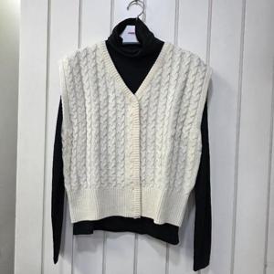 JAMBANGEE DP01 도트니트조끼 BN3WSW562