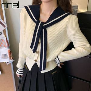 [드넬]온오프리본세일러가디건DWC53749A