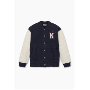 [베네통 키즈] 야구 점퍼 32N4C505FNY_네이비