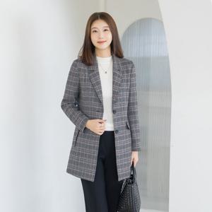 엄마옷 마담4060 테일러드클랙식체크자켓 클래씨마담 중년여성 데일리 -ZJK2510010-