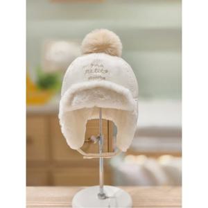 압소바 HK(아기모자)아티 방울 귀달이 모자(아이보리)25년FW (AA2731507)