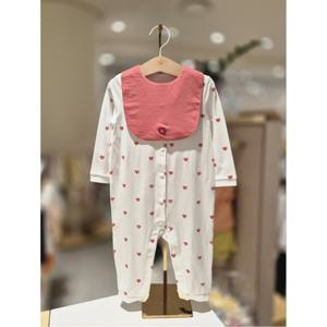 블루독베이비 10 25FW가을신상 (RD)하트뱀부세트우주복 (45A70041031)