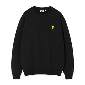 [와키윌리]와키윌리 기모 키키로고 맨투맨 블랙 WA2504CR01BK