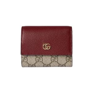 구찌 바이컬러 GG 마몽 미니 월렛 로쏘 앙코라 레드 베이지 837957-AAE5E-6258