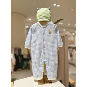 블루독베이비 10 25FW가을신상 (BL)체크도기세트우주복 (45A70041201)