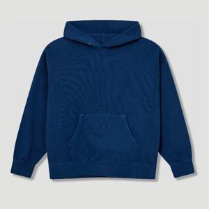 비즈빔 내추럴 인디고 코튼 후드 티셔츠 0125205010012 Blue