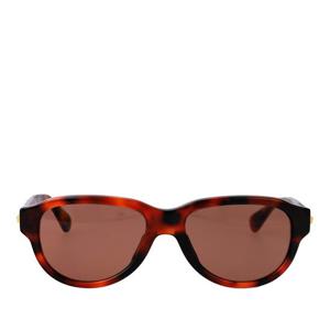 보테가베네타 브라운 렌즈 라운디드 스퀘어 선글라스 BV1410S 0