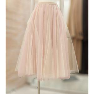 [JJ JIGOTT][JJ지고트]밴딩 샤 레이어드 스커트 GP2A0SK201_DG