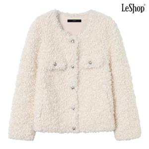 [르샵]노카라 양털 라운드 긴팔 자켓 (DP4JK003A)