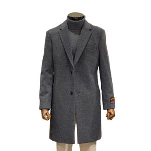 [바쏘]FW  그레이  데일리  울 케시미어90/10   싱글 하프코트KBGZDCA04K