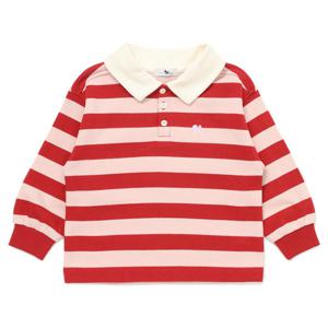 블루독베이비 10 25FW (RD) 스트라이프 스웨트셔츠 (45A19334021)