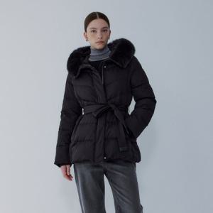 [보브]폭스 퍼 슬림 벨티드 다운 점퍼7155417003Y