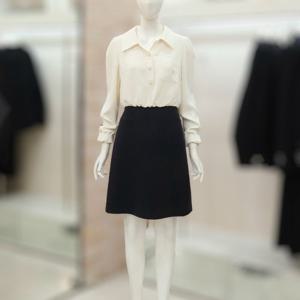 [JJ JIGOTT][JJ지고트]스커트 블록 퍼프 원피스 GNBA0OP30_DG