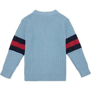 24SS 구찌 키즈 위드 웹 스트라이프 가디건(스카이) 764115 XKDRX 4711