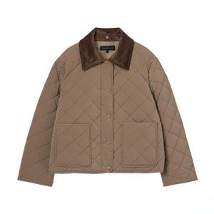 [올리브데올리브]골덴배색 퀼팅 경량패딩점퍼(OP5WMA14-DG-EL)