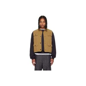 25 FW 비즈빔 남성 탠 마토 헌팅 데님 베스트 252487M185001