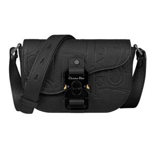 디올 Saddle 미니 플랩 스트랩백 2ADCA435LLG_H00N