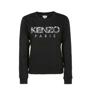 (명품) 겐조 로고 자수 맨투맨 블랙 여성 2SW775