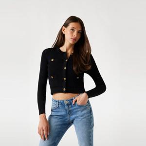 [게스(진)]여성 [TOKYO]금속 버튼 긴팔 스웨터 가디건(SET-UP)(YP4S2601)