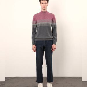 [인디안][광복점]중년 남성 한기장 하프넥 반짚업 니트 MITBH4W932114GL