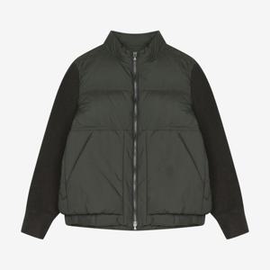 [지이크]니트배색 구스다운 점퍼 카키 (PJDJY6508000)