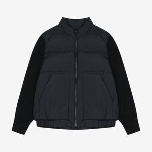 [지이크]니트배색 구스다운 점퍼 블랙 (PJDJY6507000)