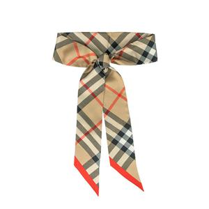 [로로모다] 버버리 스키니 체크 실크 공용 스카프 / 8116997