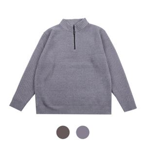 [파파브로] 남성 스트라이프포인트 반집업 니트 LM-KN-2565,6