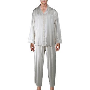 [비비안(언더웨어)]사틴 스트라이프 자가드 남성 파자마  MP8869APC