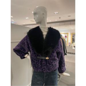 르니앤맥코이 퍼카라 배색 레오파드 퍼 자켓 (MM12MJ301HJY)