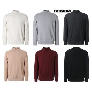 [레노마캐주얼]25년 가을겨울 6종 실크처럼 부드러운 반폴라니트RRKT91234AAS LDA