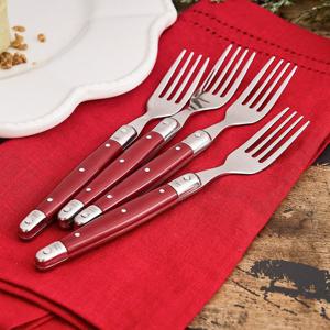 [모던하우스] 루이즈 티포크 4P세트 레드