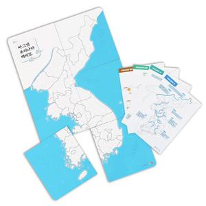 (가베가족) 몬테소리플러스 마그넷 우리나라 백지도 KS4232