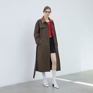 [에고이스트]탈부착 코듀로이 카라 트렌치코트 ER3WC860