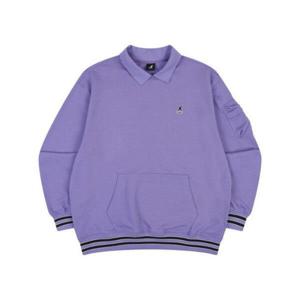 M 캉골긴팔티 CQK KQFC-RT17630PU 칼리지 애슬리트 스웨트셔츠 1763 퍼플