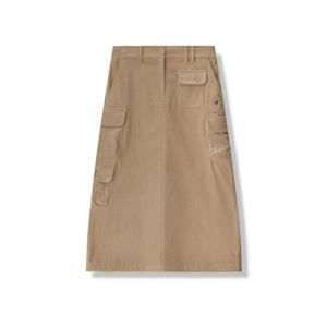 M 캉골반바지 CQK KQFW-SK81130BE 우먼스 코듀로이 카고 스커트 8113 베이지