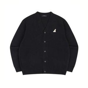M 캉골자켓 CQK KQFC-KN18860BK 로고 패치 가디건 1886 블랙