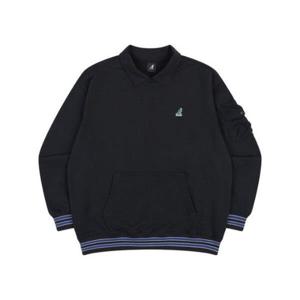 캉골긴팔티 CQK KQFC-RT17630BK 칼리지 애슬리트 스웨트셔츠 1763 블랙