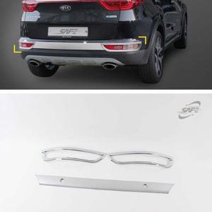 차량용품 올뉴 스포티지 리어 범퍼 몰딩 크롬 뒷 범퍼 커버