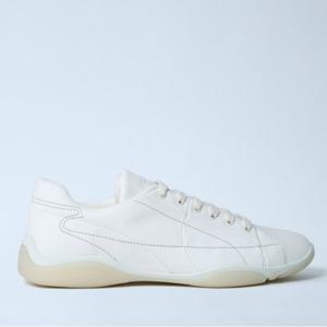 25 FW 프라다 Prax 01 프랙스 원 레더 탑스티칭 로우 스니커즈 화이트 2EE429 038 F0304