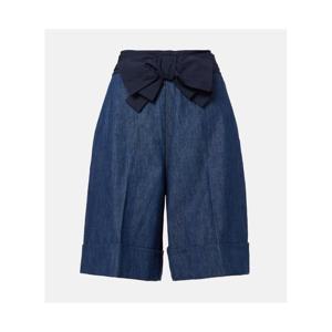 발렌티노 리본 디테일 샴브레이 버뮤다 쇼츠 P01059755