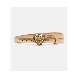 돌체앤가바나 Devotion 메탈릭 레더 벨트 P01110652