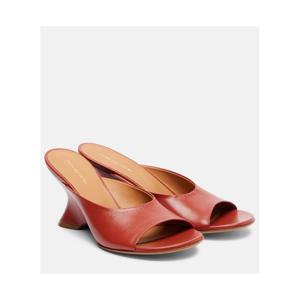 드리스반노튼 75 레더 웨지 뮬 P01080934