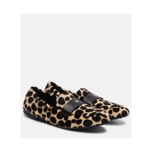 토리버치 Ballet 레오파드 프린트 카프 헤어 로퍼 P01102931