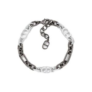 25SS 디올 남성 CD 체인 링크 팔찌 B3650HOMMT004