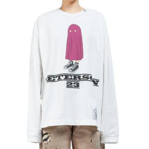 [라이크어스타] 24FW 메종 미하라 야스히로 피터슨23 프린팅 헤비 코튼 긴팔티셔츠 A13LT673 WHITE